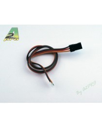 Cordon servo JR 30cm - câble 0,30mm²  (unité)